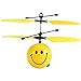 Flying Ball RC Toy Emoji Magic Ball, Hobbylane Infrared Sensor Aircraft,Hand Induced Flight Helicopter for Kids/Teenager,Learning Training Toys with Cartoon Expression (Smile)