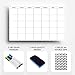 Large Dry Erase Laminated Wall Calendar 24” Inch by 36” Inch Size by Earlyadopters | Premium Huge Monthly Planner for Office - None Magnetic | Wall Calendar for Planning