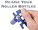 Decorative Essential Oil Roller Bottle Opener - 1 Metal Blue Key Tool - Re-use Your Roller Bottles! Stronger Than Plastic and Will Last Forever - Opens 5-30ml Bottles - Essential Oils Engraved