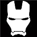 Iron Man Vinyl Decal / Sticker - White 4