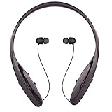 Bluetooth Headphones, Wireless Stereo Retractable Neckband Bluetooth Headset Earbud with Mic for iPhone Samsung LG Smartphones(Black)