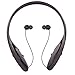 Bluetooth Headphones, Wireless Stereo Retractable Neckband Bluetooth Headset Earbud with Mic for iPhone Samsung LG Smartphones(Black)