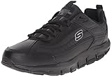 Skechers for Work Men's Liv Sr Brawney Health Care & Food Service Shoe, Black, 9.5 M US