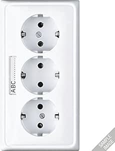 Jung CD523NA - Caja de 3 enchufes : Amazon.es: Bricolaje y ...
