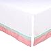 Mint Green and Coral Patchwork 3 Piece Baby Crib Bedding Set by The Peanut Shell