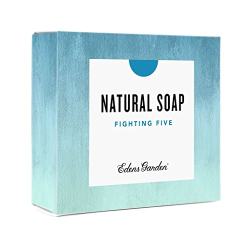 Cold processed natural bar soap by Edens Garden (Fighting Five)