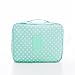 WNOSH Multifunction Travel Toiletry Portable Travel Make up Kit Bag Cosmetic Makeup Pouch Toiletry Women Men Case Wash Organizer for Vacation Travel Bathroom Organizer Carry On Case(Green Dot)