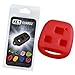 KeyGuardz Red Rubber Keyless Entry Remote Key Fob Skin Cover Protector