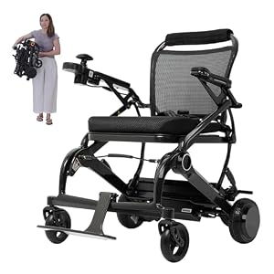 SINCEBORN電動車いす 軽量(わずか12Kg )100%カーボンファイバー製 折り畳み コンパクト 坂道可能
