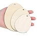 30 Pieces Easter Egg Unfinished Wood Ornaments Wood Slices DIY Crafts Unfinished Wooden Easter Ornaments with Hemp Rope for Kids Easter Party Supplies Home Hanging Decoration