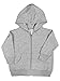 RABBIT SKINS Infant Fleece Long Sleeve Full Zip Hooded Sweatshirt with Pouch Pockets, Heather, 12 Months