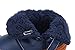 Kuner Baby Boys Pu Leather Faux Fleece Rubber Soles Warm Snow Boots (15.5cm(24-30 Months), Blue)