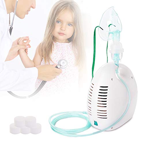 Upgraded Portable Cool Mist Inhaler Compressor System Machine Kit with Universal Tubing 2 Masks for Adults and Kids - Thumbnail 6