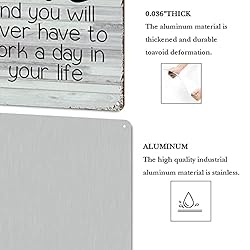 LUIJORGY Metal Tin Sign Love Quote Poster Metal