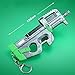 manhuancheng P90 Submachine Gun Games Collection 1/6 Metal Trumpet Model Action Figure Keychain Gift for Children