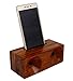 MOJO PANDA Wooden Mobile Audio Amplifier Trumpet Holder Amplifier Loudspeaker for All Mobile Desktop Decoration, Phone Docker & Wood Speaker Christmas New Year Gift