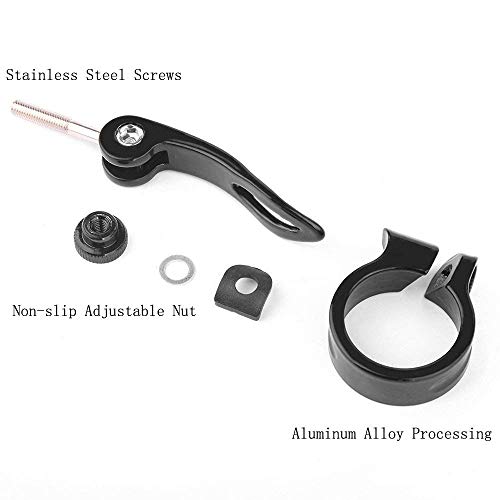 HOMEE Bike Clamp Quick Release Bicycle Seatpost Clamp Aluminum Alloy Seat Tube Clip