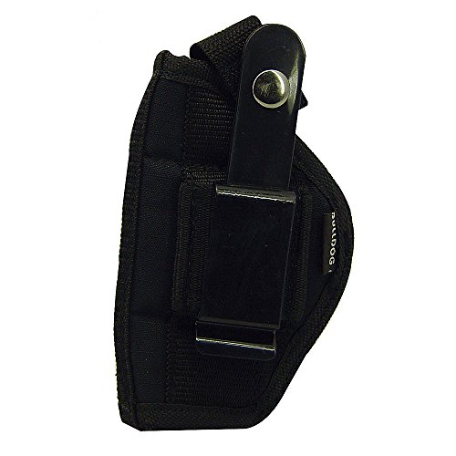 Bulldog Cases Belt and Clip Ambi Holster (Fits Most Small Frame Revolvers with 2 - 2 1/2-Inch Barrels, S & W J Frame)