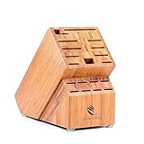 Bamboo Knife Block (Without Knives), Best For