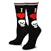 TeeHee Novelty Happy Halloween Fun Crew Socks for Women 4-Pack (Skulls)