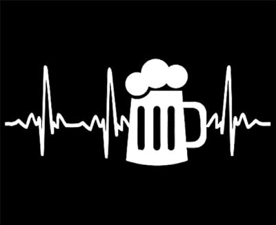 Beer - 8 3/4"x 3 1/2" - Vinyl Die Cut Decal / Bumper Sticker For Windows, Trucks, Cars, Laptops, Macbooks, Etc.