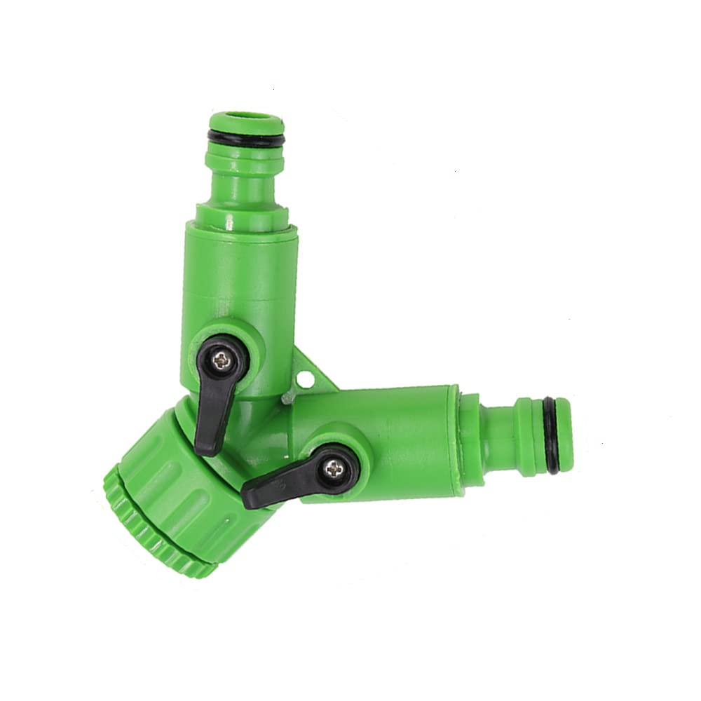 Garden Hose Pipe Connector Kit for Pipe Connecting Gardena Connector Hose Connector (2-Way Tap Connector)
