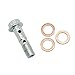 Lefossi 10mm M10 x 1.25mm Motorcycle Brake Master Cylinder Stainless Steel Double Banjo Bolt For Suzuki Honda Kawasaki Yamaha