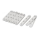 uxcell 60mm x 11mm x 9mm Stainless Steel 360 Degree Rotating Door Pivot Hinge 8pcs