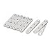 uxcell 60mm x 11mm x 9mm Stainless Steel 360 Degree Rotating Door Pivot Hinge 8pcs