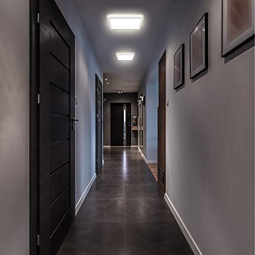 B.K.Licht I LED Paneel I plafondlamp I dimbare plafoniere I lampen dimbaar I ultra vlak I indirect licht I vierkant… - Afbeelding 7