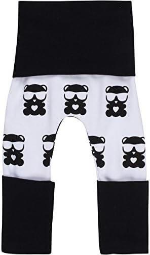 Organic Cotton Baby Leggings Toddler Pants Grow With Me Fayebeline Boutique Kids Clothes Bear 12M-3T