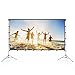 Projector Screen with Stand, Vamvo 80 inch Portable Foldable Projection Screen 16:9 HD 4K Indoor Outdoor Projector Movies Screen for Home Theater Camping and Recreational Events