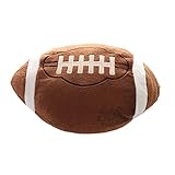 Asdomo Football Plush Pillow Fluffy Stuffed Throw Pillows Soccer Sports Ball Soft Durable Sports Toy Gift for Kids Sofa Room Decoration 11.8”Lx11.8”W