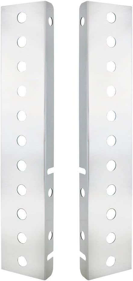 United Pacific Peterbilt Air Cleaner Bracket, Stainless Steel - 22 Mini Light Cutouts