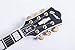 2019 NEW GROTE 335 style Jazz Electric Guitar Flame Maple top Semi-Hollow Body Gold Hardware (black)