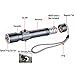 18650 Zoom Flashlight,Smartlife15 240LM Magnetic Mini LED Torch Adjustable Focus Zoom Light Lamp, 3 Modes Waterproof, Army-Gray (Flashlight Only)