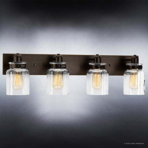 Luxury Modern Farmhouse Bathroom Vanity Light, Large Size 8.625"H x 30