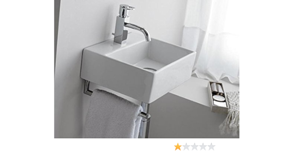 Bathco - Lavabo Bathco Pequeño Bergamo Con Toallero ...