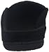 isotoner Men's Microterry Ergo Hoodback Slipper, Black, 11-12 M US