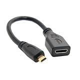 CY Micro HDMI 1.4 Male Type D to Mini HDMI 1.4 Female Type C Extension Cable for Laptop PC HDTV 10cm