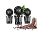 K&J Reusable K Cups Compatible with Keurig, 4 Pack, Black - Includes Freedom Clip for Compatibility With Keurig 2.0 Machines