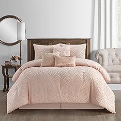 Stratford Park Blush Queen Comforter Set, 7 Piece