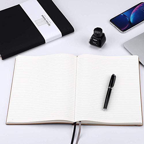 RETTACY Composition Notebook 2 Pack - B5 Notebooks and Journals with Soft Leather Cover,408 Pages,100gsm Thick Lined Paper,7.6 X 10 - Thumbnail 6