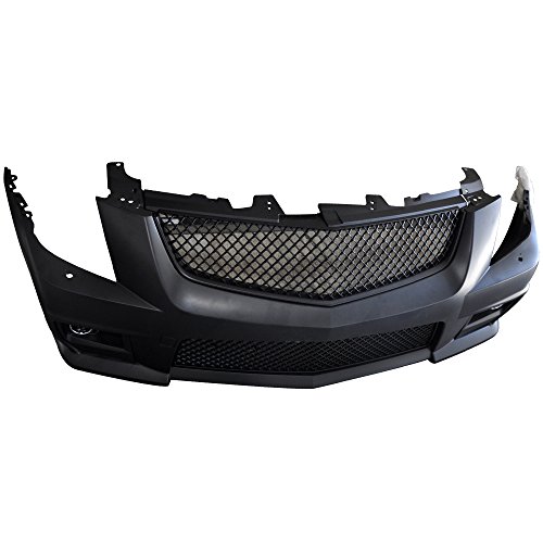 Fits 20082013 Cadillac Cts VStyle PP Front Bumper Cover Mesh Upper