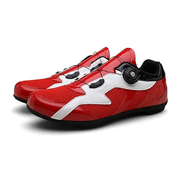 DW007Mode MTB Fietsschoenen Mannen Outdoor Sport Fiets Schoenen  Zelfsluitende Professionele Racing Racefiets Schoenen Zapatillas  Ciclismo,Red,