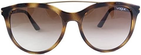 Women's VO5134S Round Sunglasses, Dark Havana/Brown Gradient, 55 mm