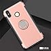 Mi Max 3 Case, [with 360 ° Kickstand] Rotating Ring Case [Dual Shockproof] Protective Cover [Support Magnetic Car Mount] Compatible with Xiaomi Mi Max 3 (Rose Gold, Mi Max 3)