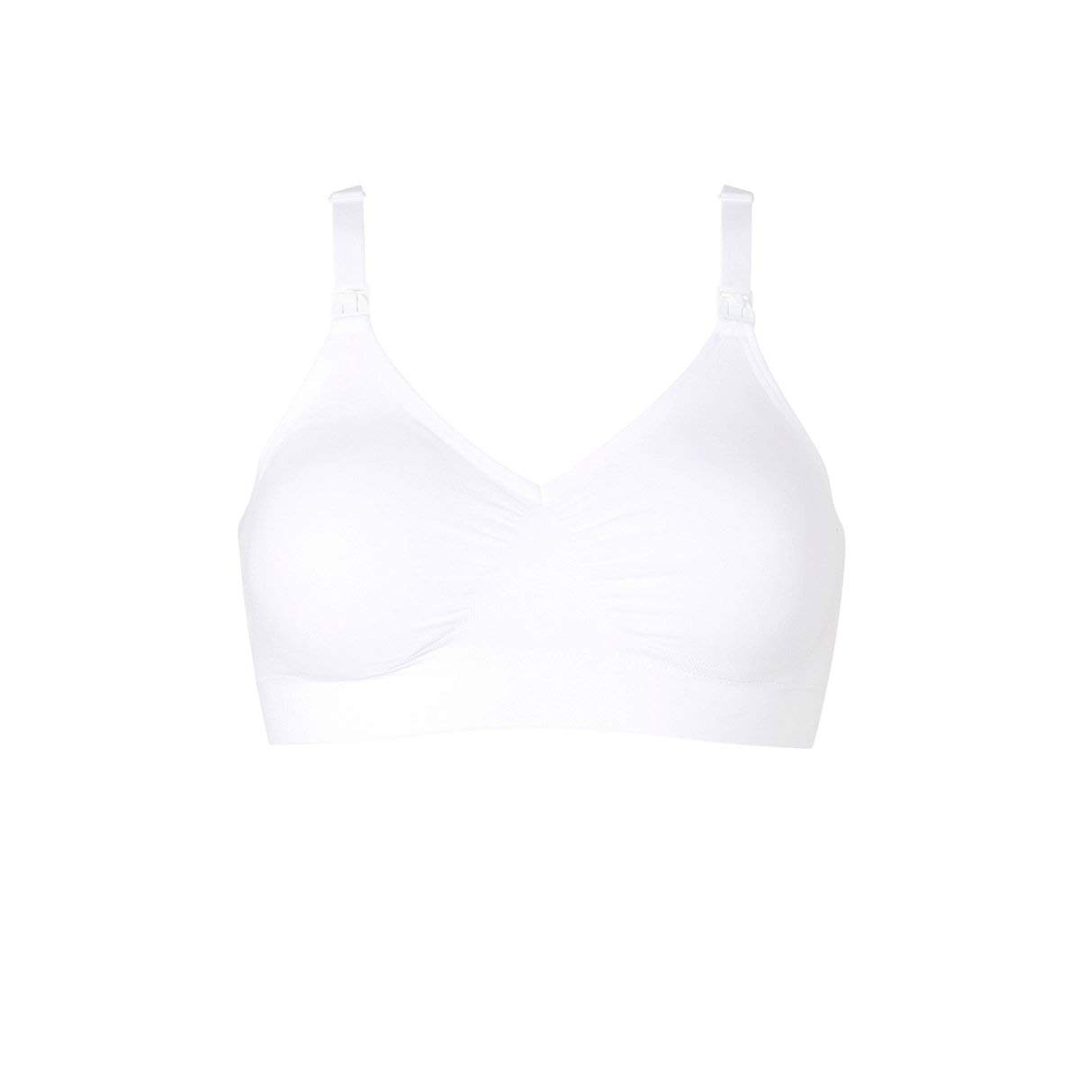 Medela Women's Comfy Bra - Seamless, wireless nursing bra for pregnancy and breastfeeding with a stretchy band and breathable fabric for all-day comfort
