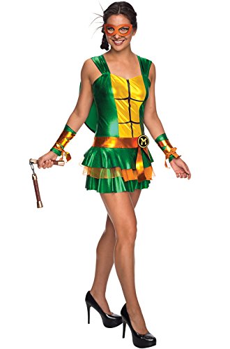 Secret Wishes Women's Teenage Mutant Ninja Turtles Michelangelo Costume Dress, Multi, Small