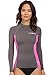 O'Neill Women's Basic Skins Long Sleeve Crew, Graphic/Berry, Small